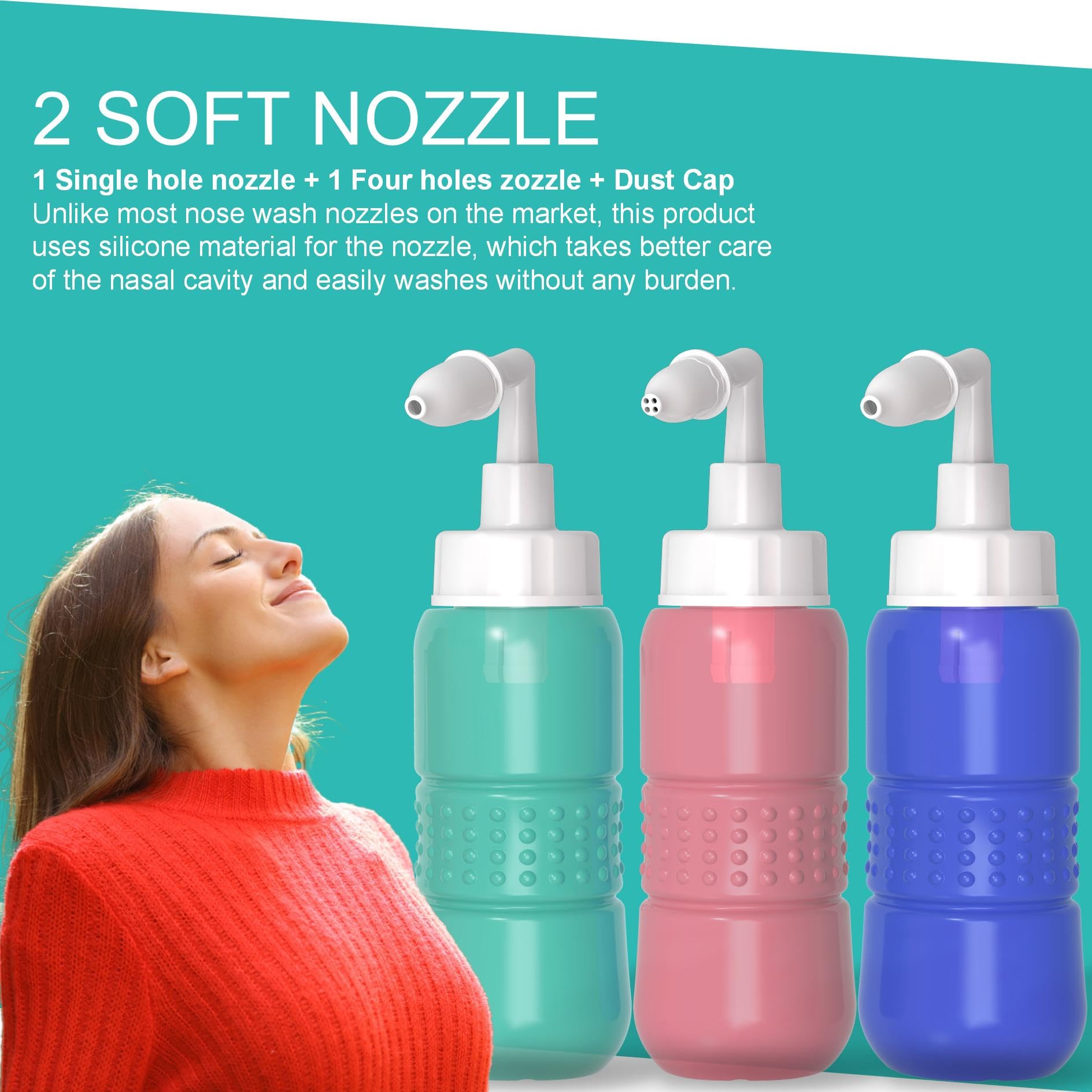 TONELIFE Valve-air automatique: contrôle facile du flux pour rinage nasal fluide.