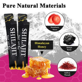 Stick de miel Shilajit TongueClash avec arômes safran pour un arôme chaleureux