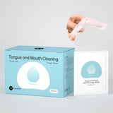 Tongueclear lingette doigt avec boucle pour nettoyage facile des zones difficiles.