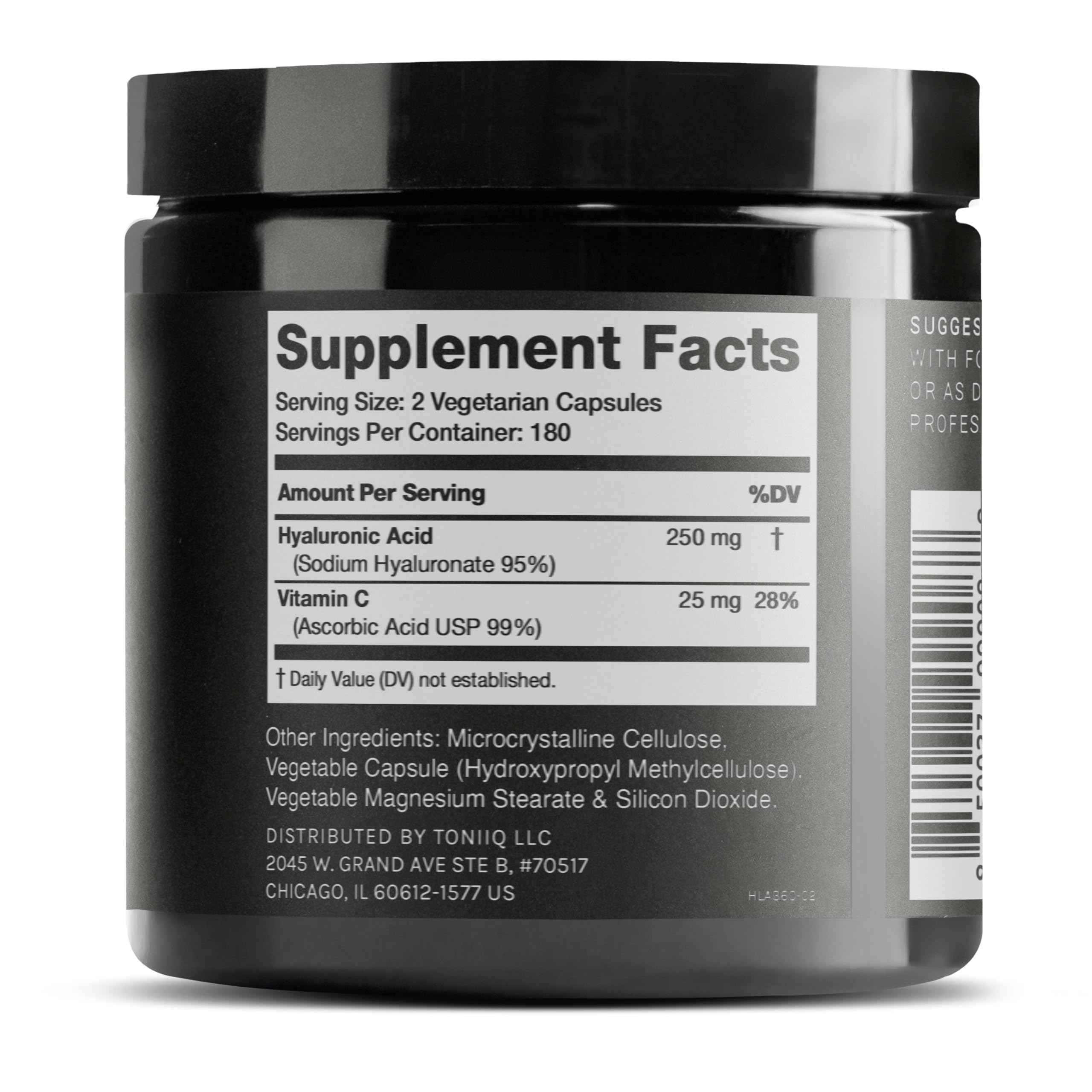 Toniiq Acide Hyaluronique – bouteille pratique pour usage quotidien