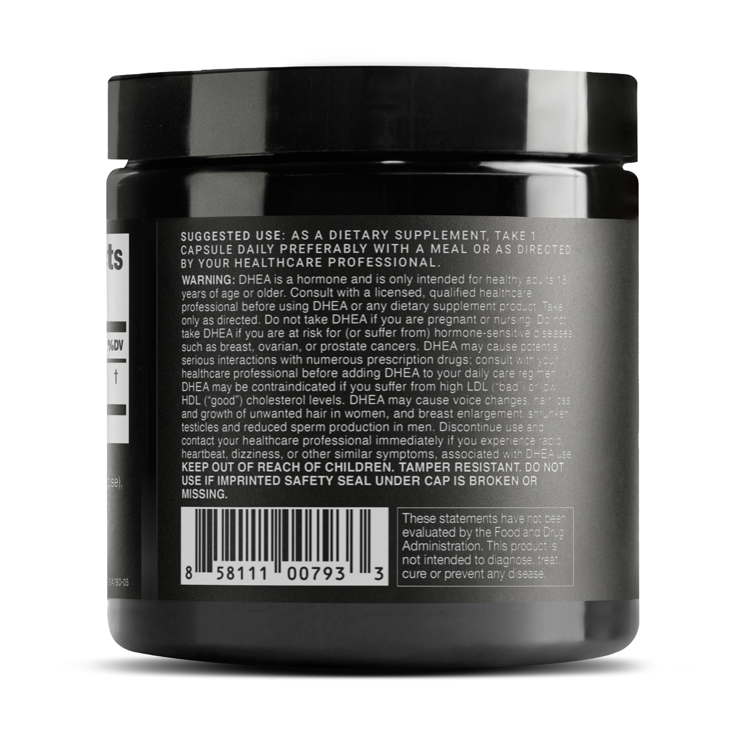 Toniiq DHEA 100 mg étiquette-produit : traçabilité et qualité vérifiée.