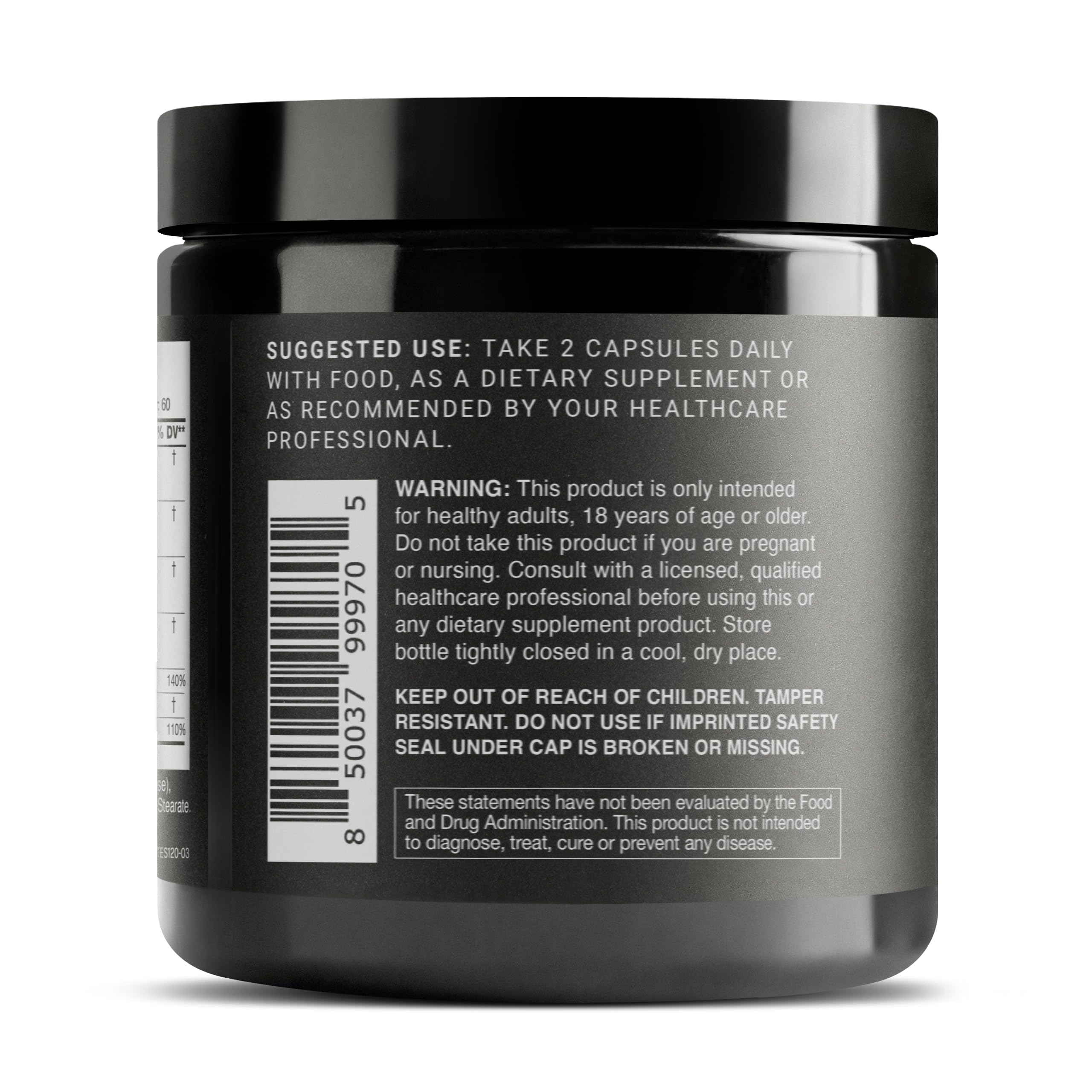 Toniiq Elite T Formula: étiquette qualité clairement affichée, garantissant une information fiable.