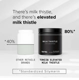 Toniiq Milk Thistle – silymarine à 80% mise en avant.