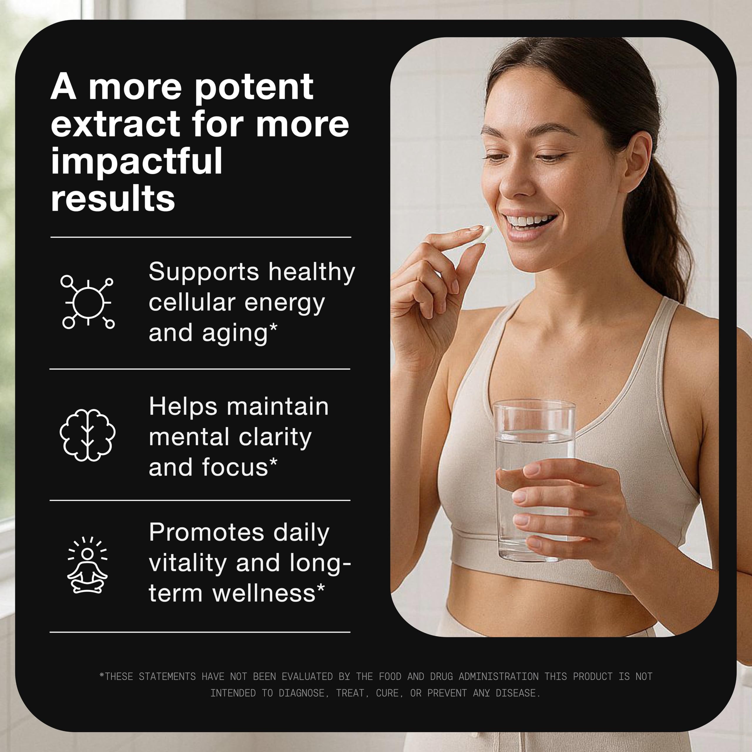 Emballage Toniiq Nicotinamide Riboside 1000mg – sécurité et stockage simples.