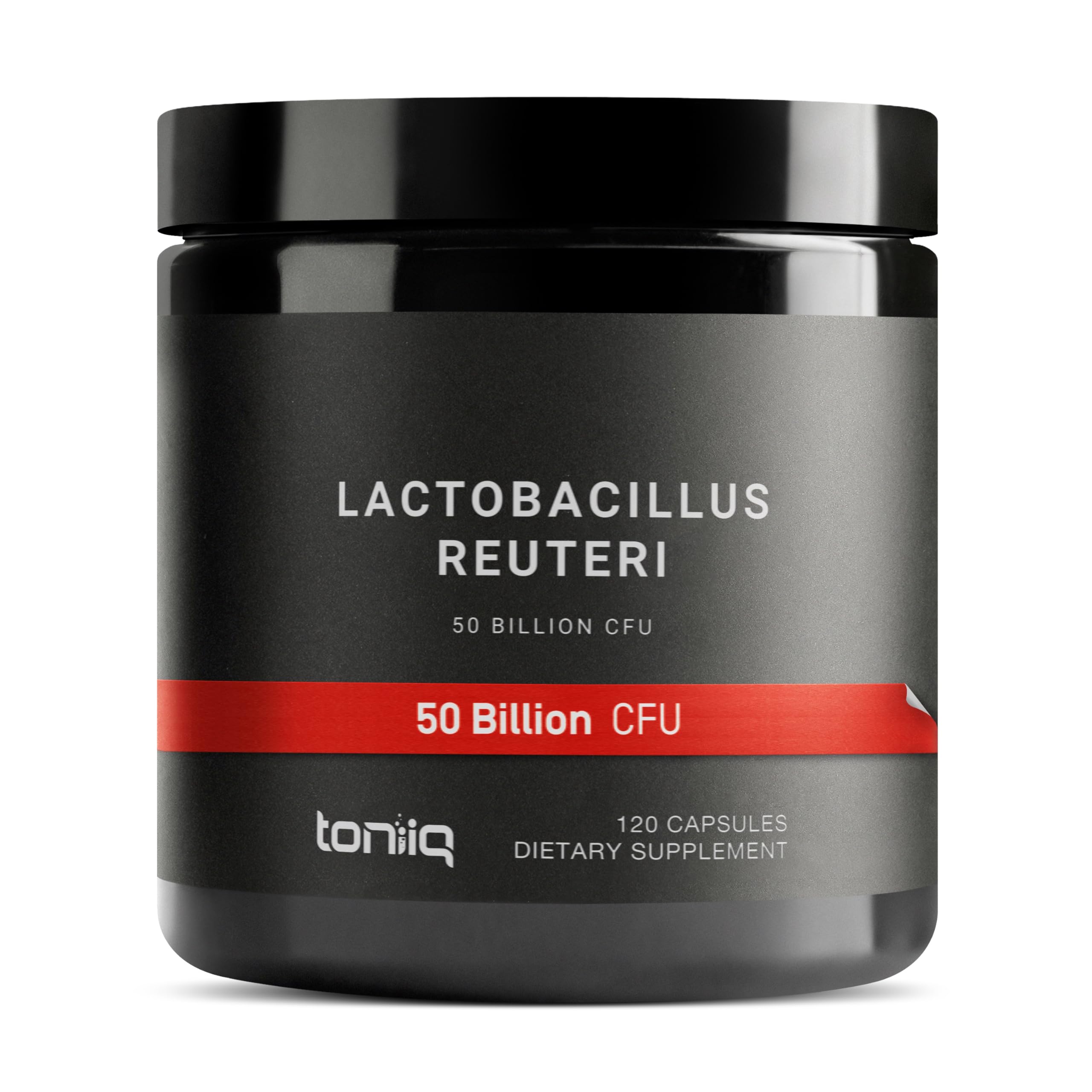 Toniiq Probiotique L. Reuteri, bouteille: soutien digestif potentiel et utilisation pratique.