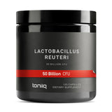 Toniiq Probiotique L. Reuteri, bouteille: soutien digestif potentiel et utilisation pratique.