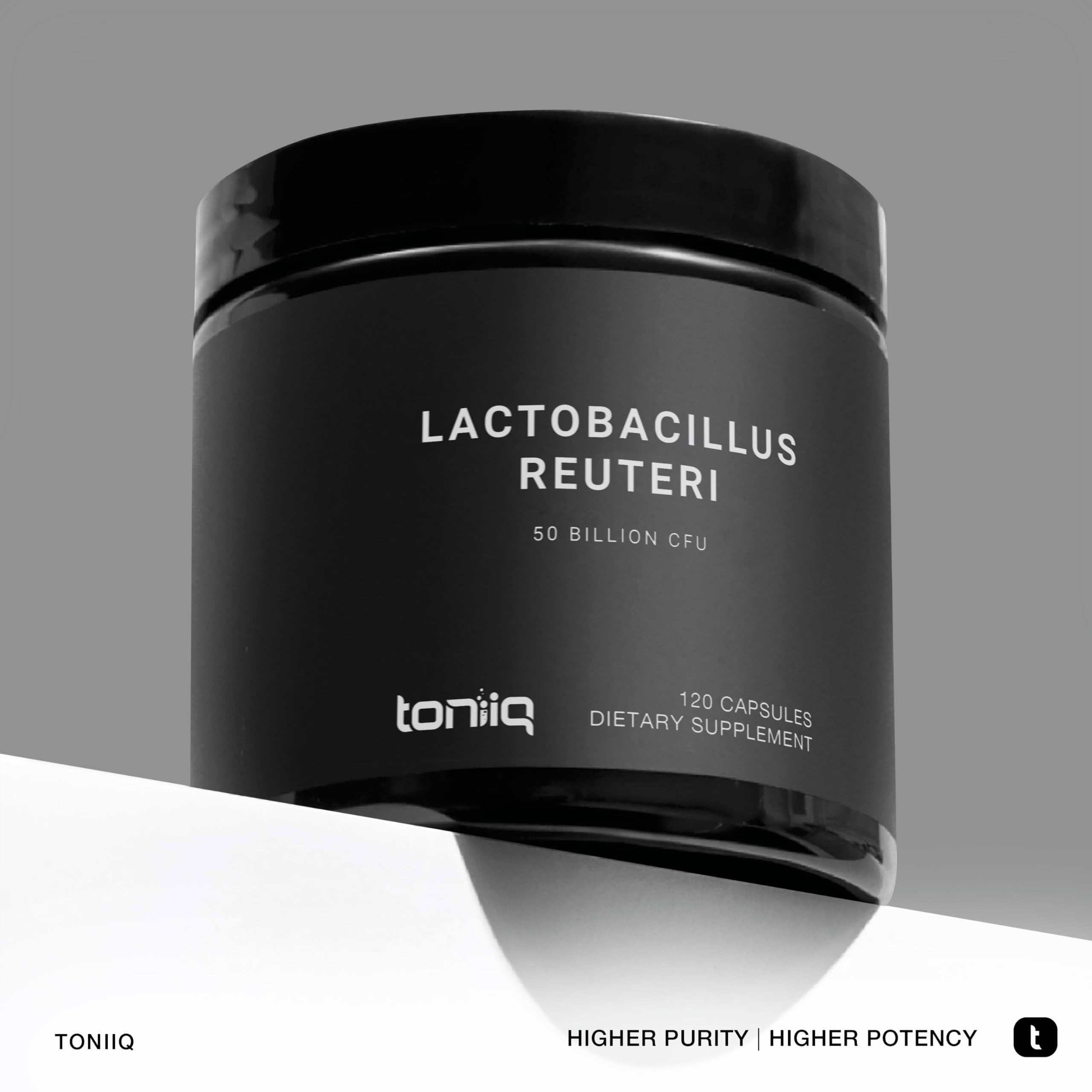 Toniiq Probiotiques L. Reuteri, emballage: présentation soignée et rangement facile.