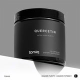 Toniiq Quercétine : emballage montrant la qualité et la traçabilité.
