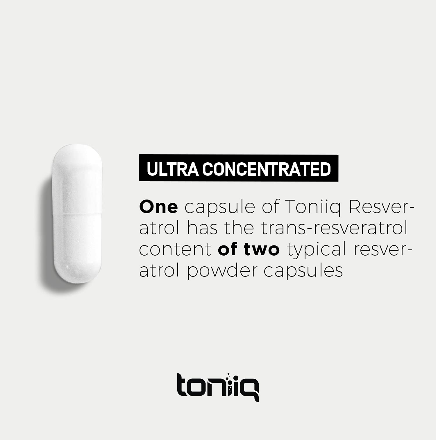 Toniiq Résveratrol — test en laboratoire et traçabilité, assurance qualité élevée