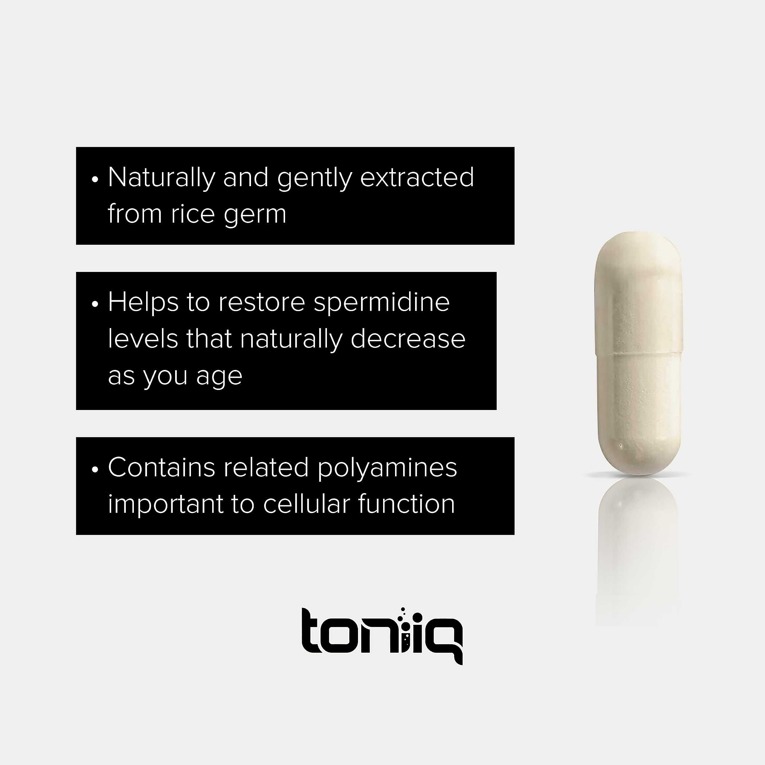 Toniiq Spermidine usine qualité GMP, fabrication sûre et traçable