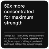 Toniiq Tart Cherry – bouteille en détail, présentation pratique pour prise journalière.