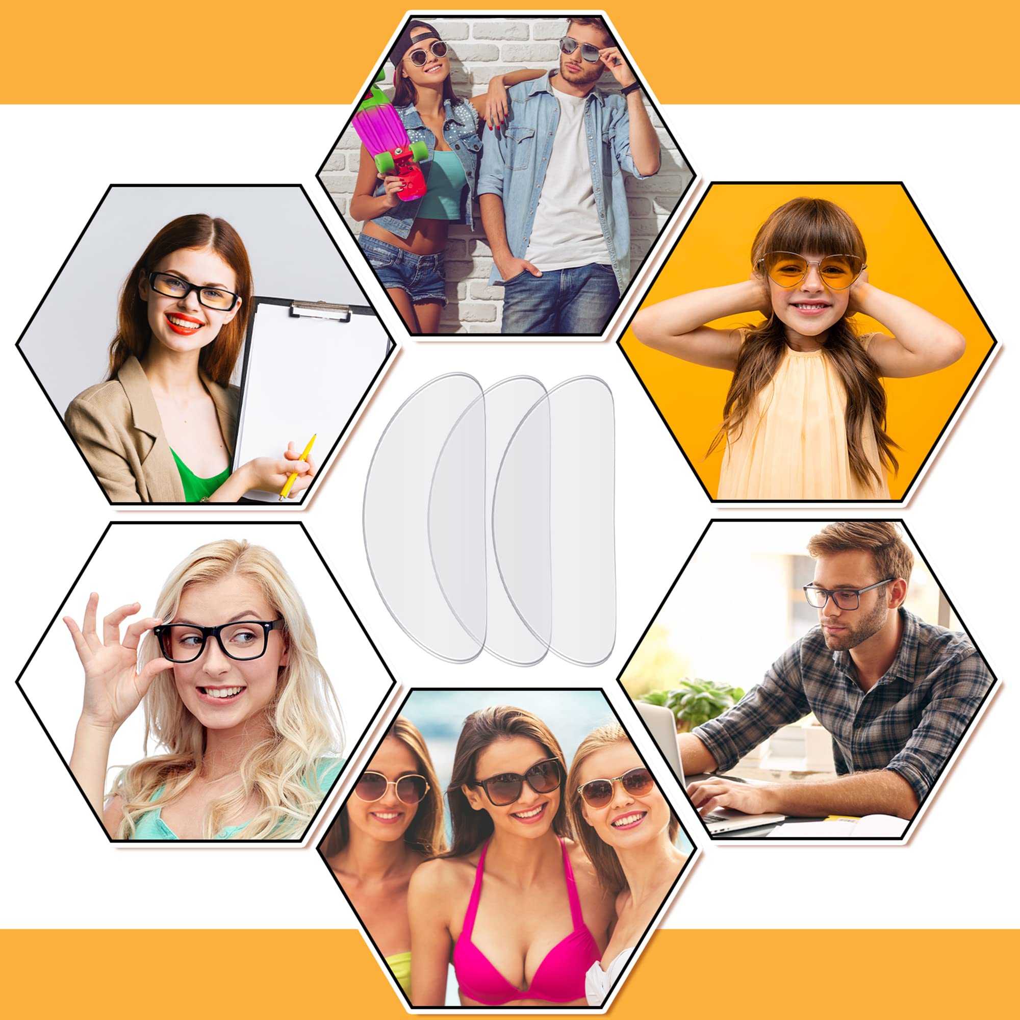 Pads TOODOO en silicone apportant un confort discret sur lunettes.