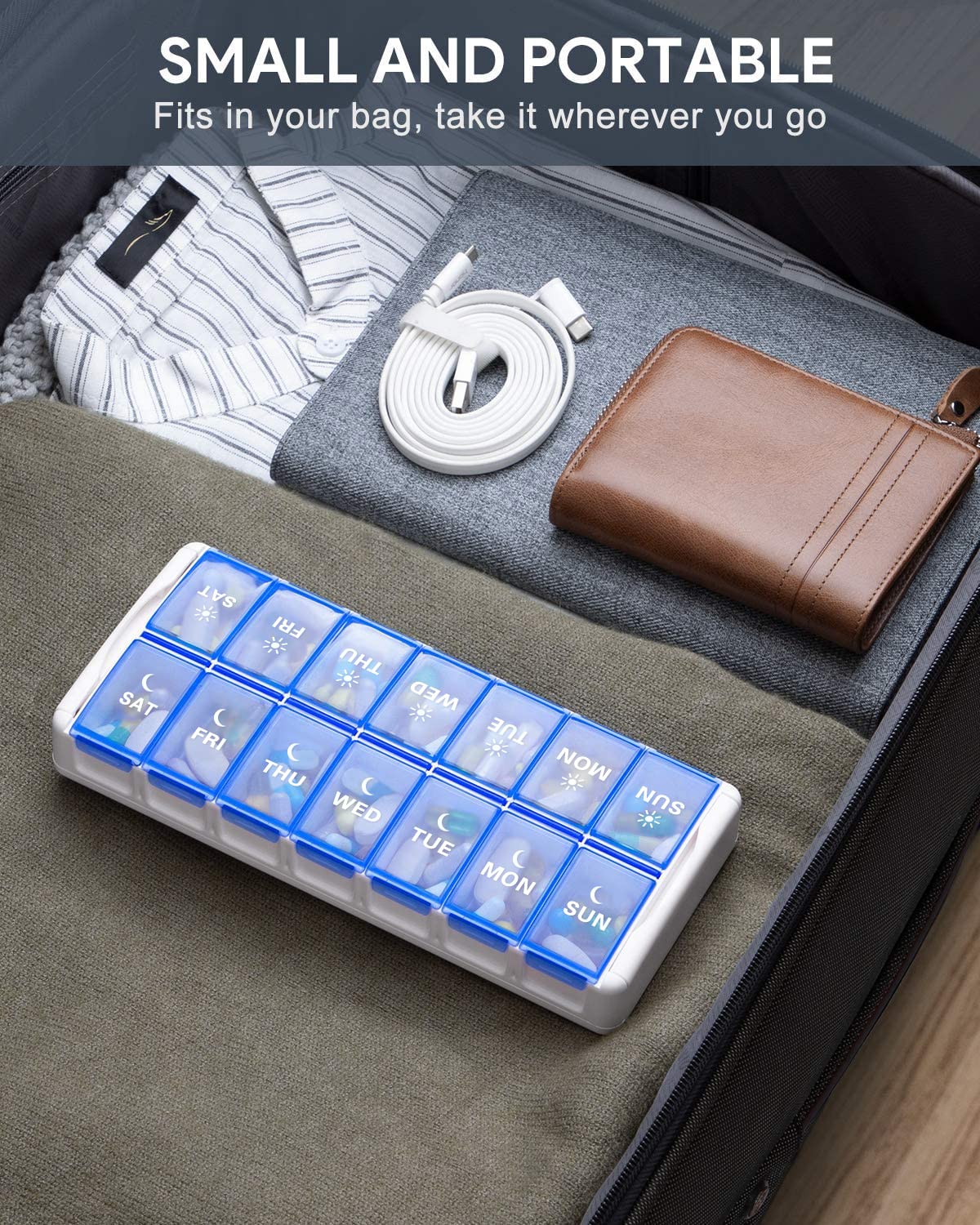 Version bleue, idéale pour la maison et les voyages.