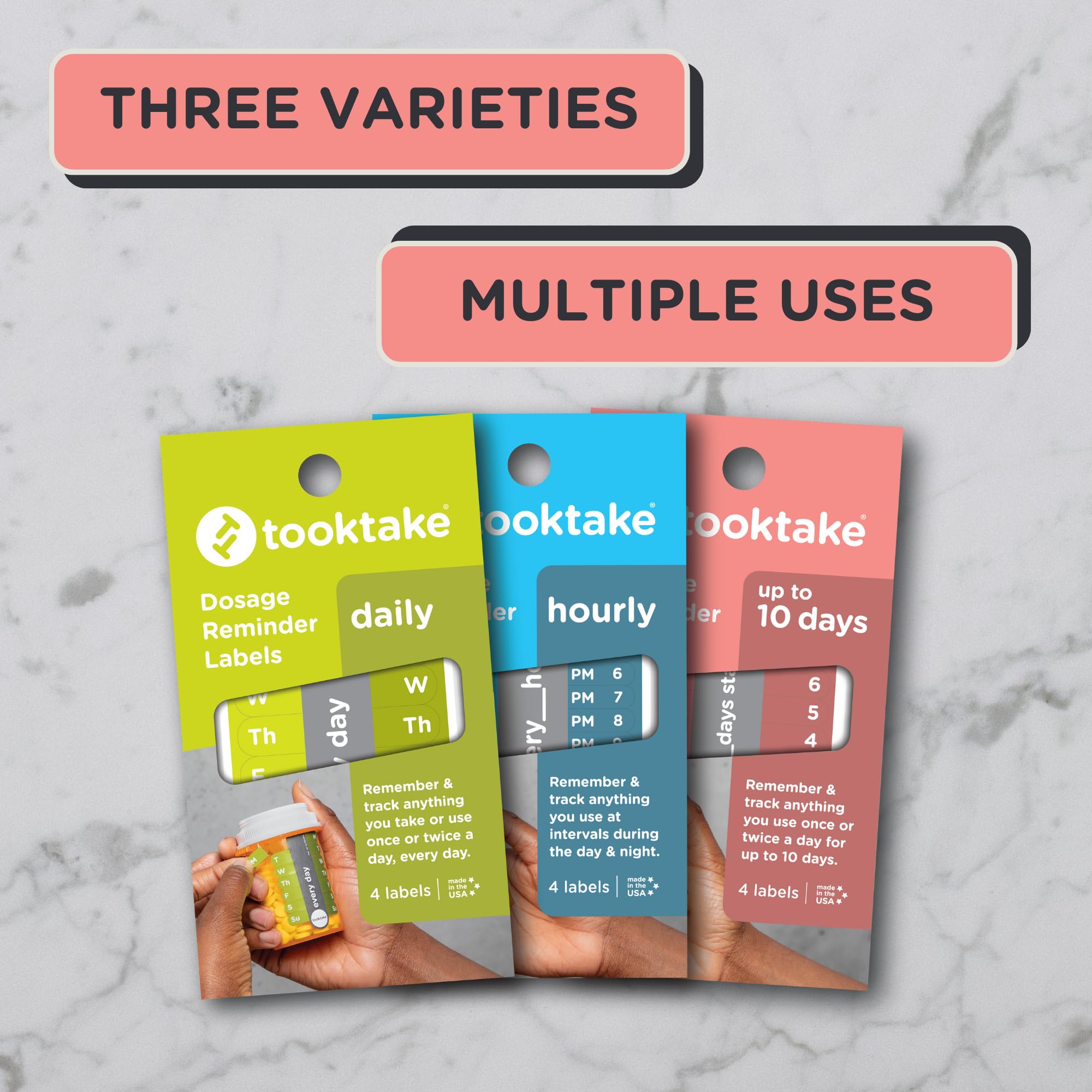 tooktake conserve qualité: protège les informations essentielles et les instructions sur l’emballage.