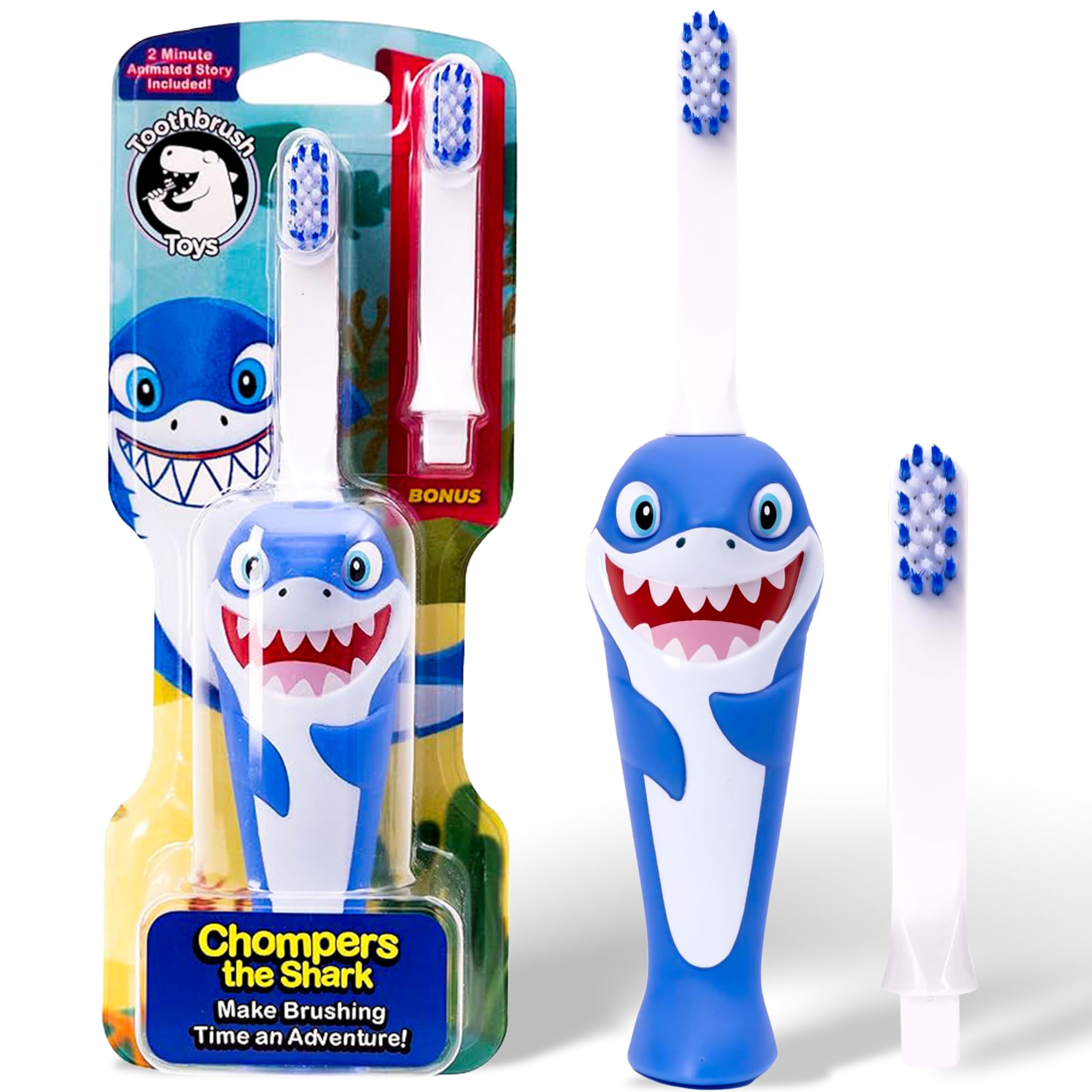 Toothbrush Toys design Requin excitant favorise le brossage quotidien.