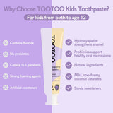 Tootoo dentifrice enfant probiotiques et xylitol équilibrant la bouche.