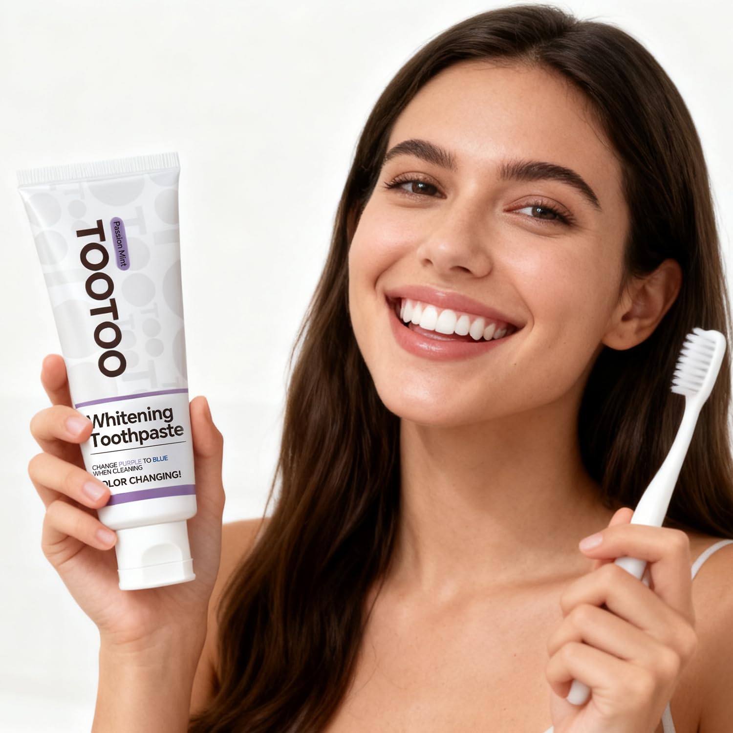 TooToo Dentifrice Sensitive Passion Mint usage quotidien pour sourire plus frais.