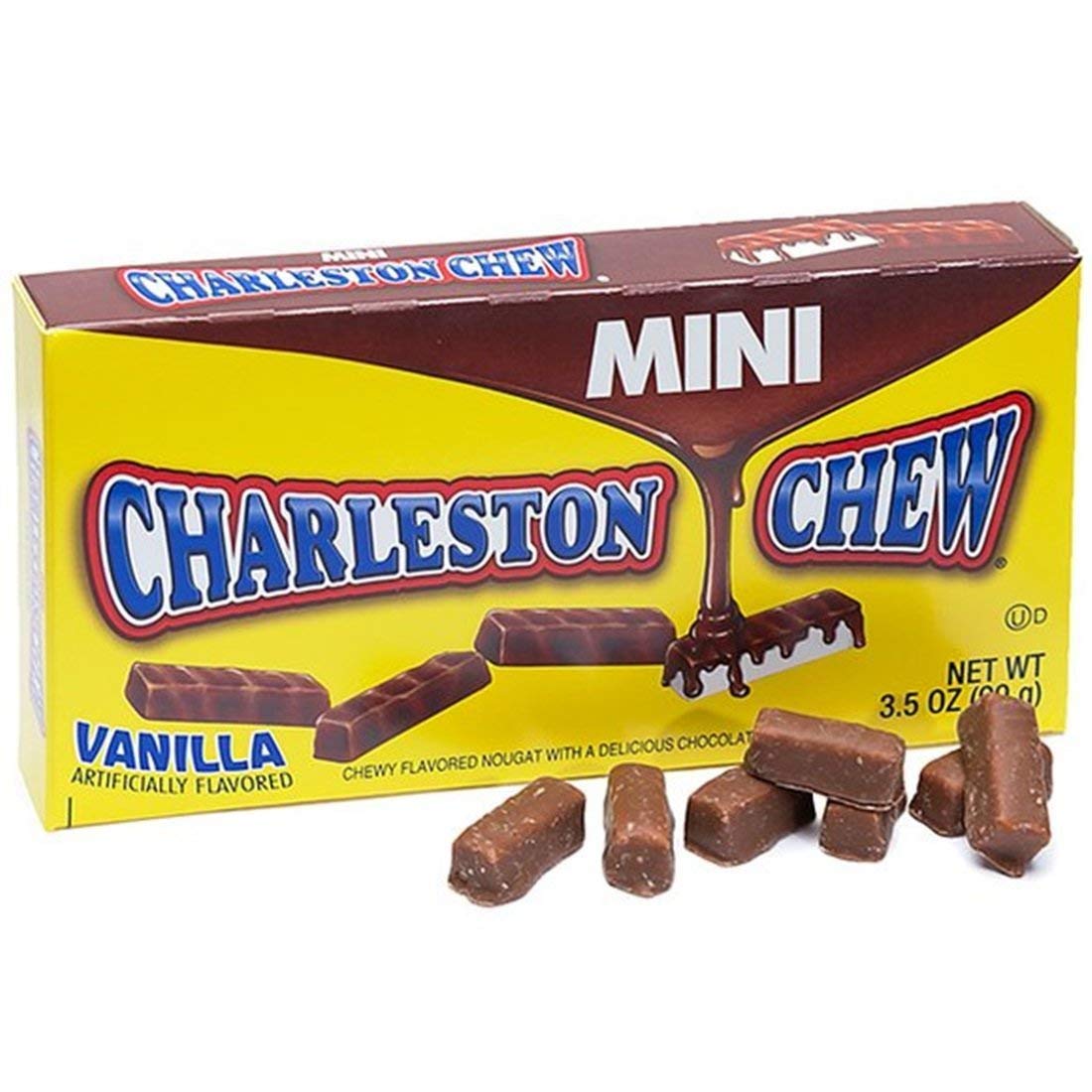 Tootsie Roll Charleston Chew, barres moelleuses en gros plan, parfaites à emporter.