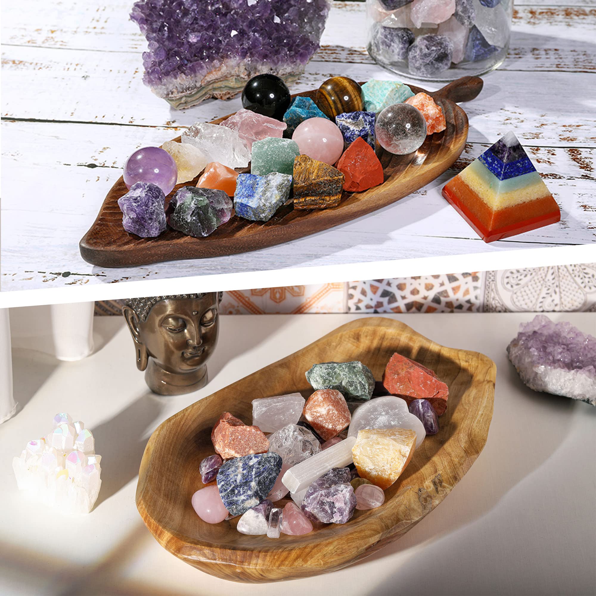 Top Plaza Citrine: ensemble de pierres brutes pour rituels et pratiques spirituelles.