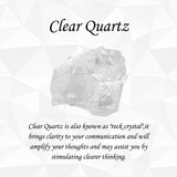 Top Plaza collier quartz clair, cadeau idéal pour papa, mari ou ami.