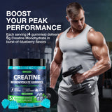 Topcapak Créatine Gélifiés taurine et vitamine B12: énergie quotidienne possible.