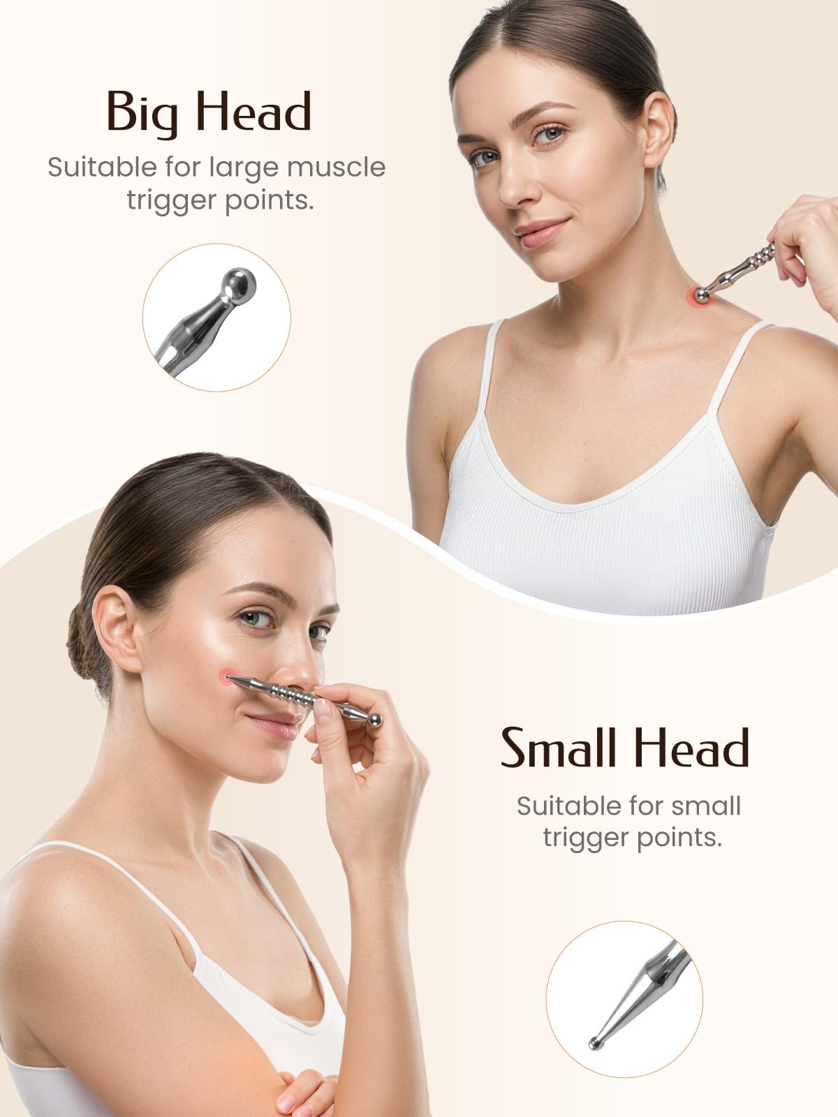 Tophld stylo acupression usage à domicile ou en cabinet pour le soulagement potentiel.