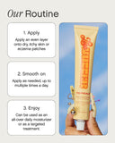 Rituel quotidien avec Like Butter sur le corps pour nourrir la peau.
