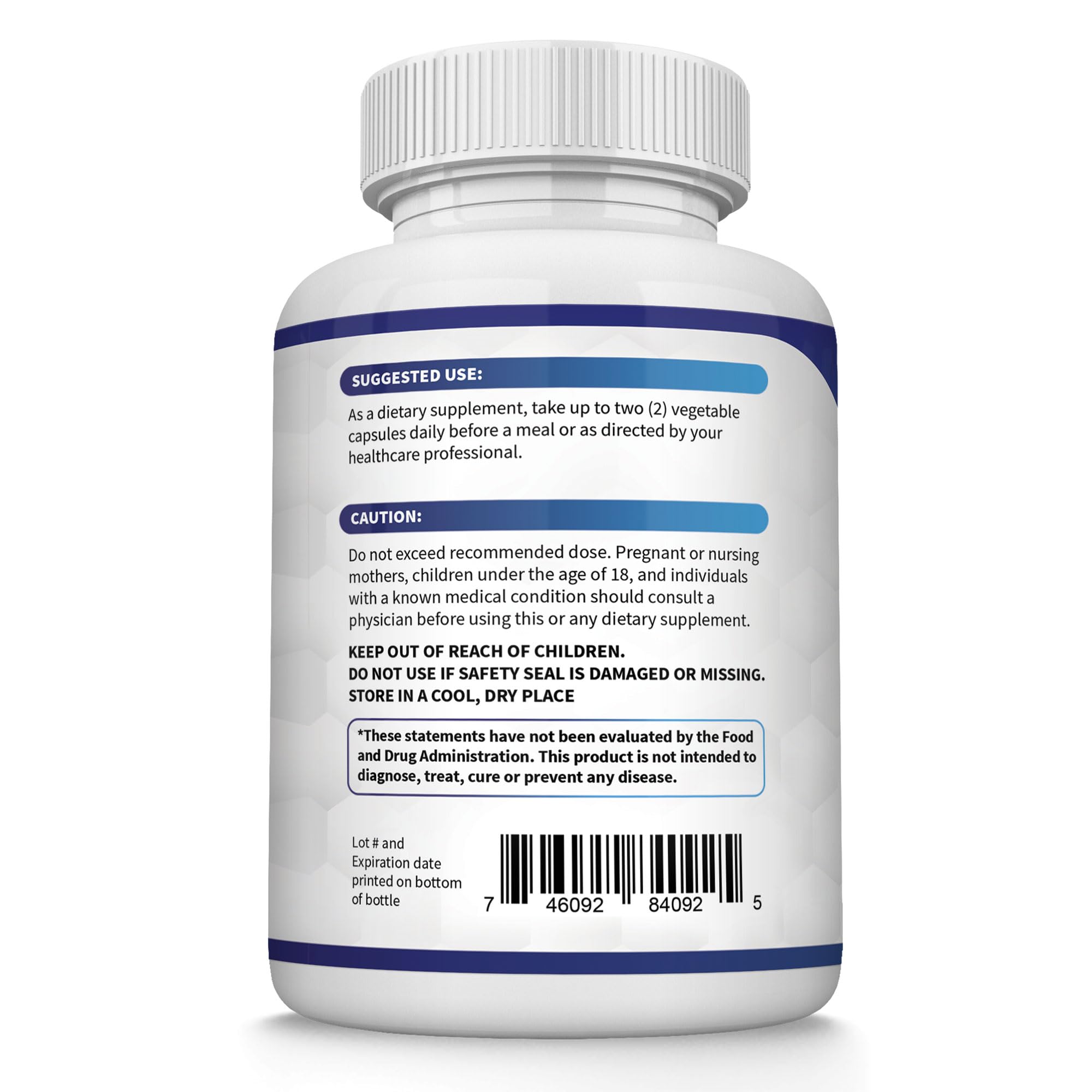 Toplux Magnesium Complex – étiquette claire, mélange multi-formes pour le bien-être quotidien.