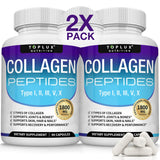 Toplux Multi Collagen Peptides dans le flacon pour peau éclatante et cheveux forts.
