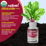 Toplux nitrates naturels dans les comprimés de betterave, visuel informatif