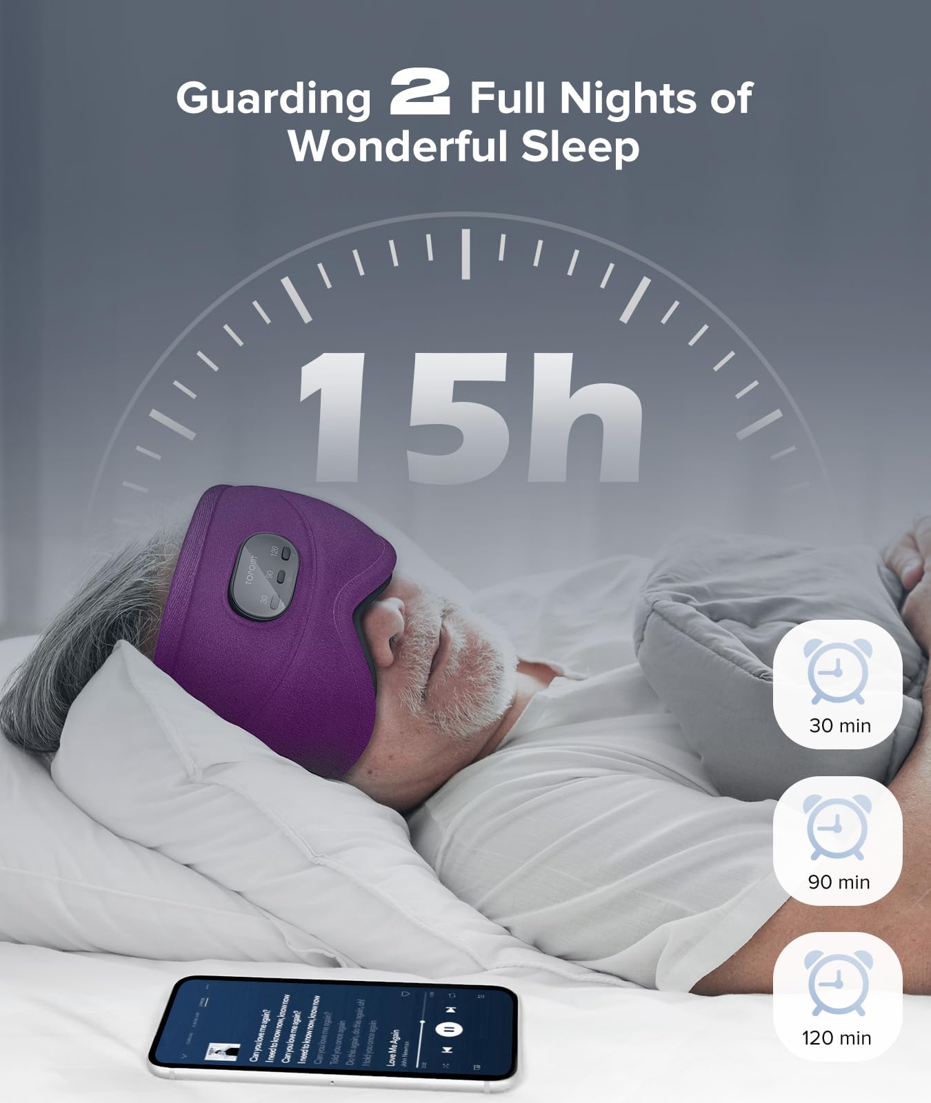 TOPOINT bandeau-bluetooth-5-4, connexion stable et appels clairs.