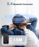 TOPOINT écouteurs Bluetooth 5.4 intégrés offrent audio clair et appels confortables.
