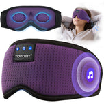 TOPOINT masque-dormir avec écouteurs Bluetooth pour un sommeil sans interruption.