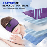 TOPOINT masque-sommeil-5couches-lumiere, bloque efficacement la lumière.