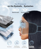 TOPOINT masque-3D sans pression offre un espace pour les yeux et le nez.