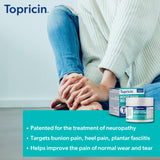 Topricin Crème Pieds – application quotidienne pour un confort continu.