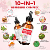 TOPSHEP Berberine melon amer et curcuma – gouttes riches en ingrédients naturels.