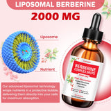 TOPSHEP Berberine vinaigre de cidre – gouttes faciles à mélanger dans une boisson.