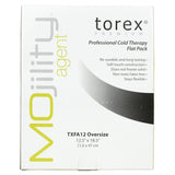 Torex Pack Froid Surdimensionné Noir, vue arrière, réutilisable et facile à ranger.