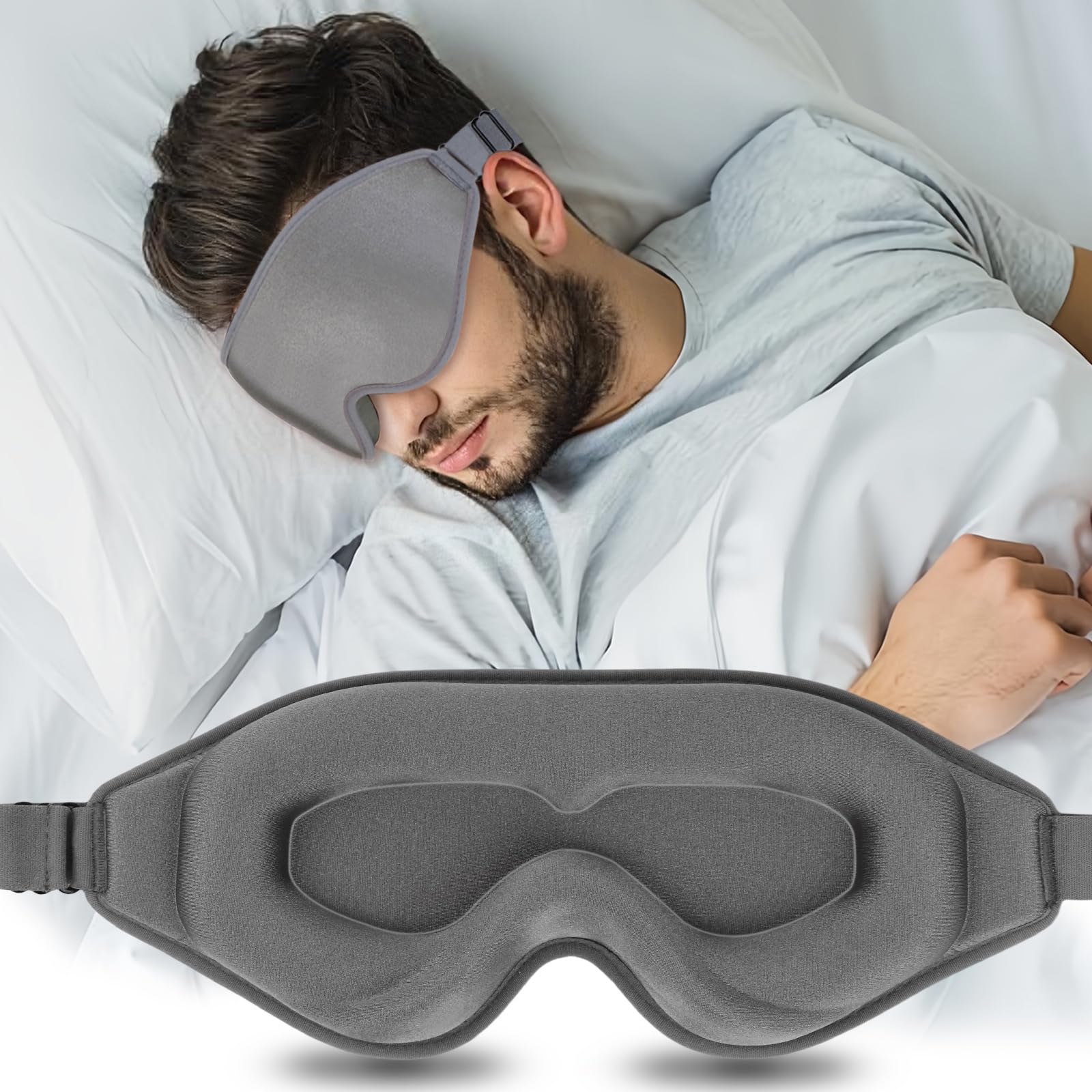 ToRhine masque-yeux-3d-confort-sans-pression favorise un repos profond.