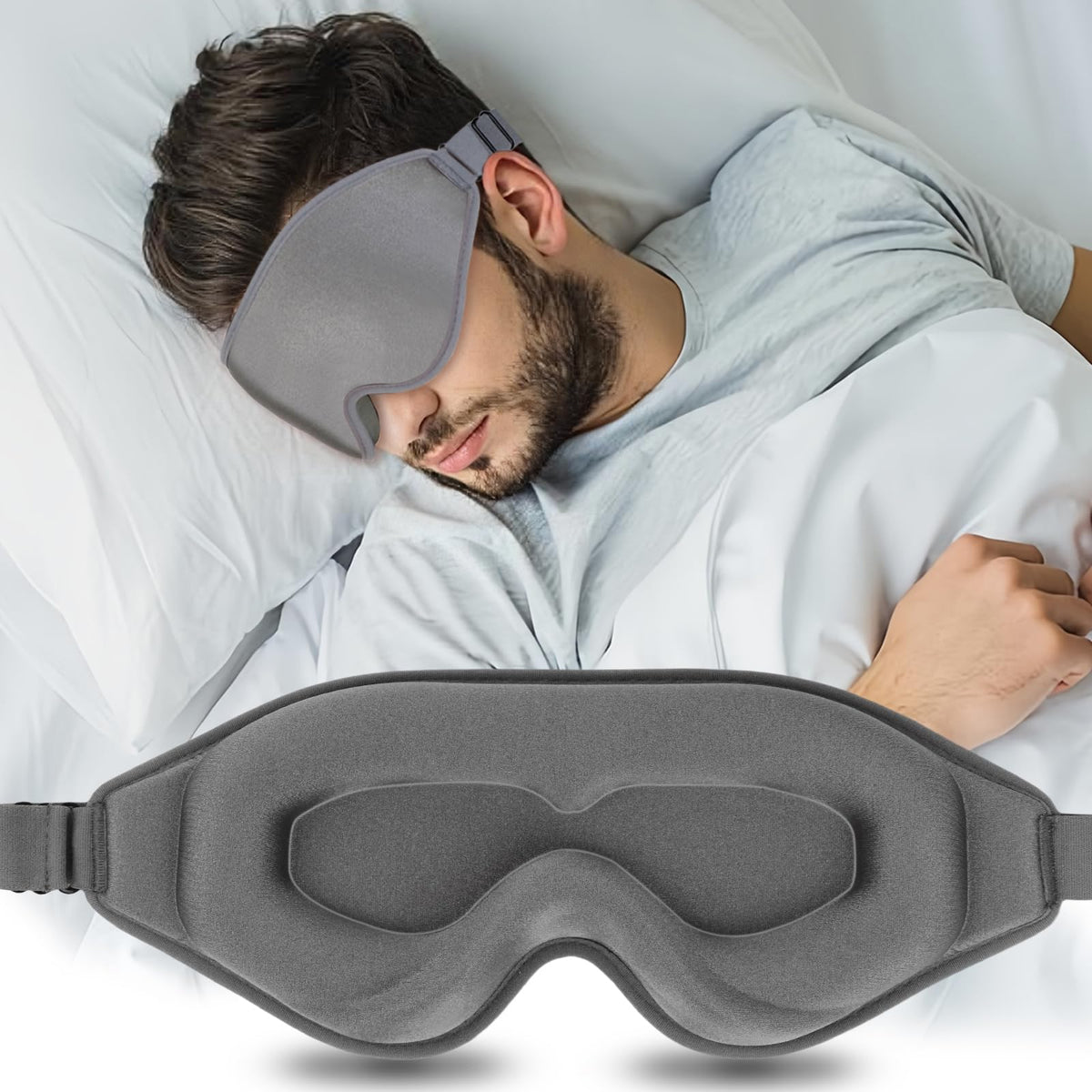 ToRhine masque-yeux-3d-confort-sans-pression favorise un repos profond.
