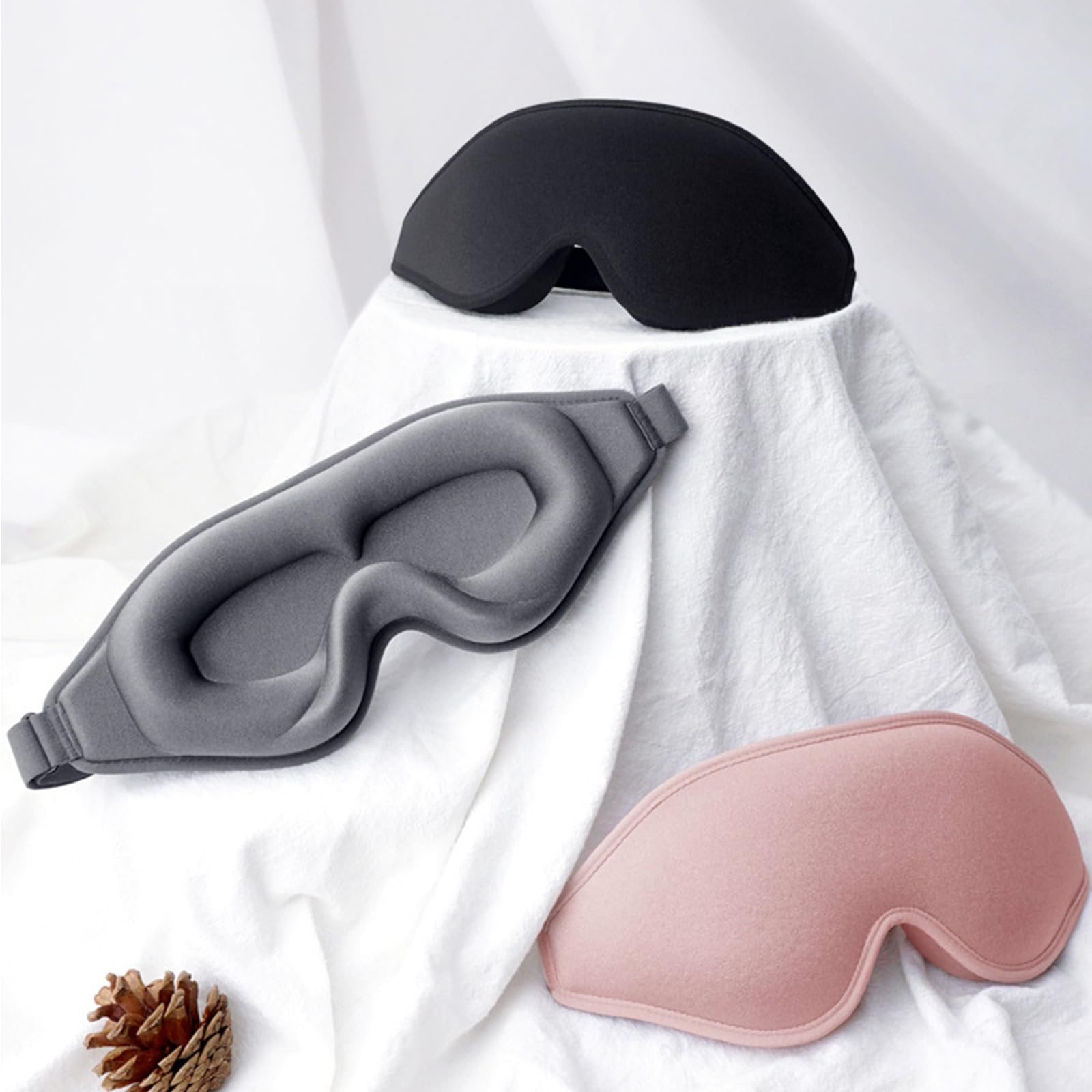 ToRhine masque-yeux-gris-nuit-obscurite parfait pour une routine de sommeil paisible.
