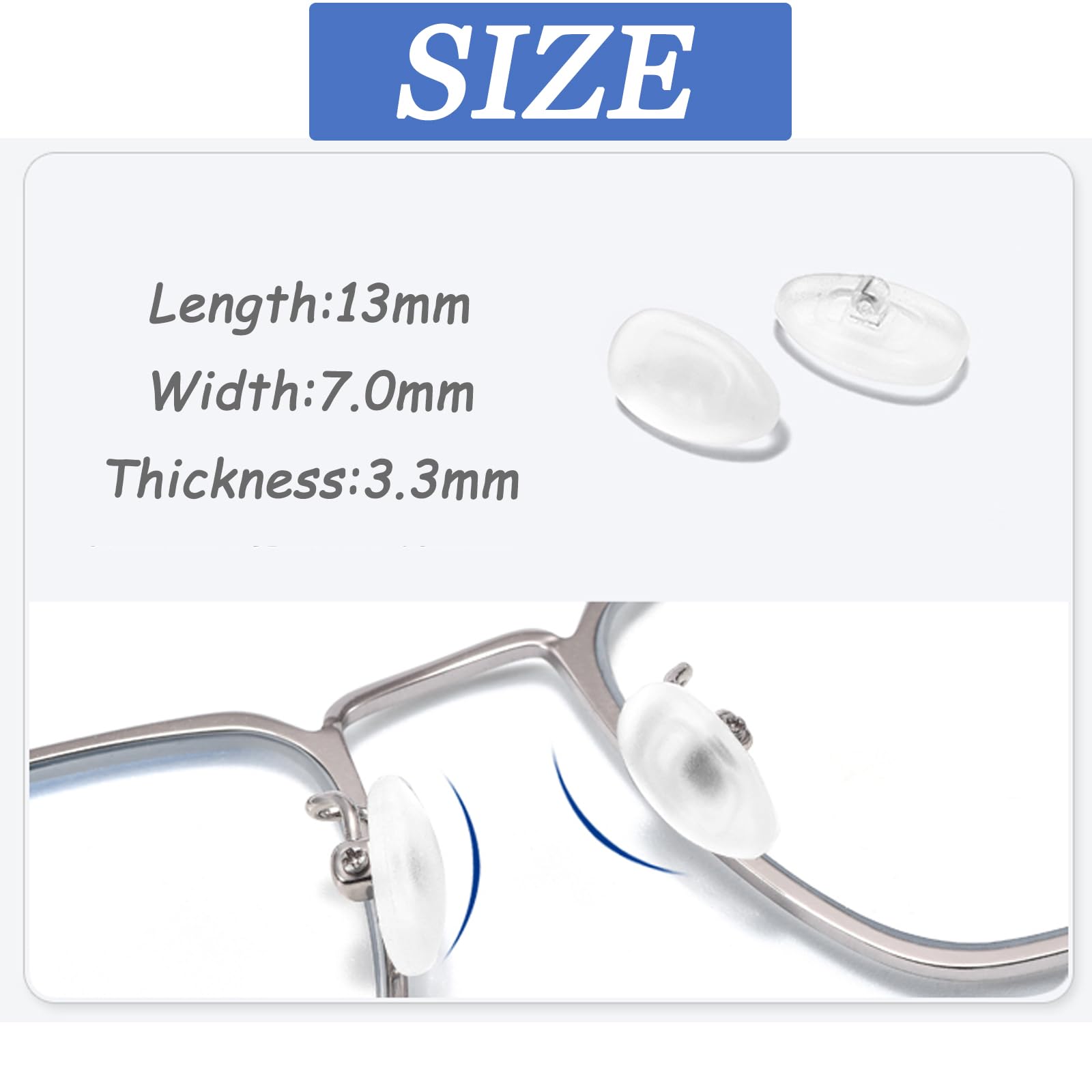 TORWOL coussinets silicone compatibles lunettes à vis.