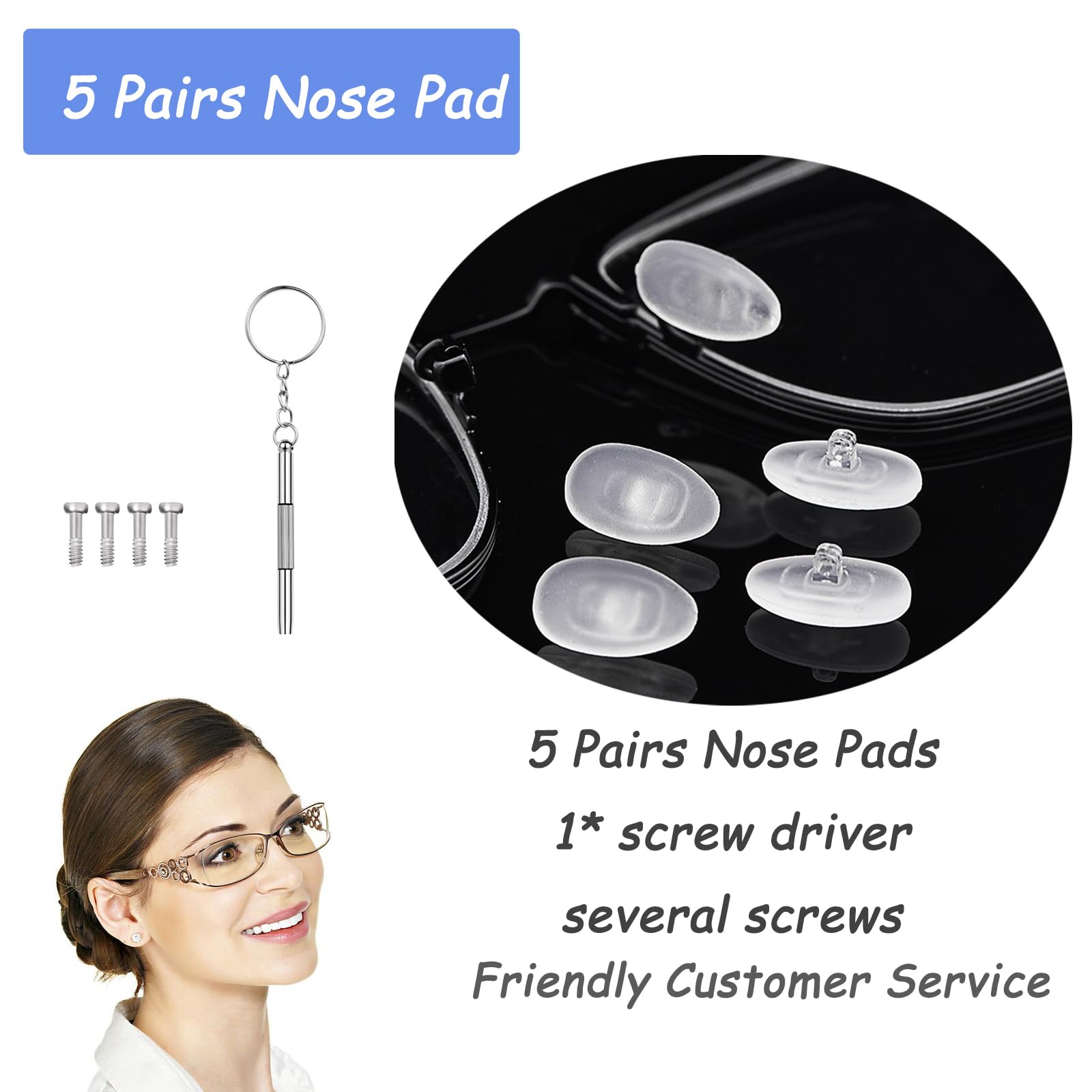TORWOL coussinets pour lunettes et lunettes de soleil, polyvalence.