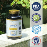 Total Activation Omega-3: fabriqué aux États‑Unis dans une usine certifiée FDA et GMP.