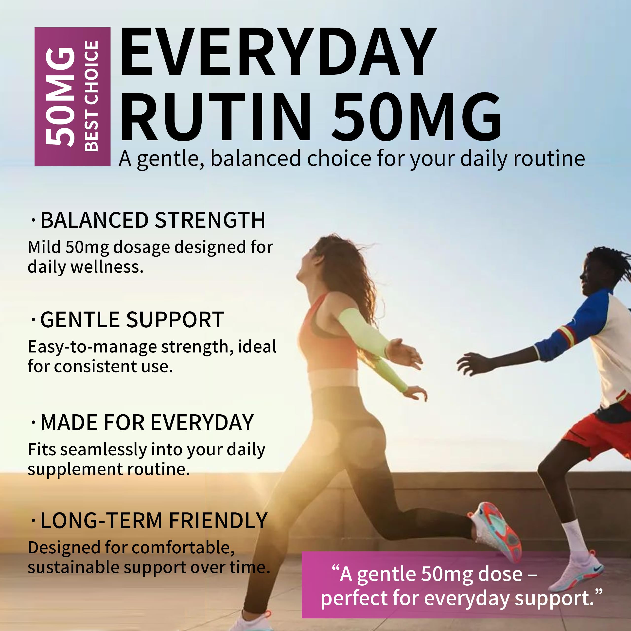 Total Natural Rutin – Sante vasculaire et circulation potentiellement améliorée.
