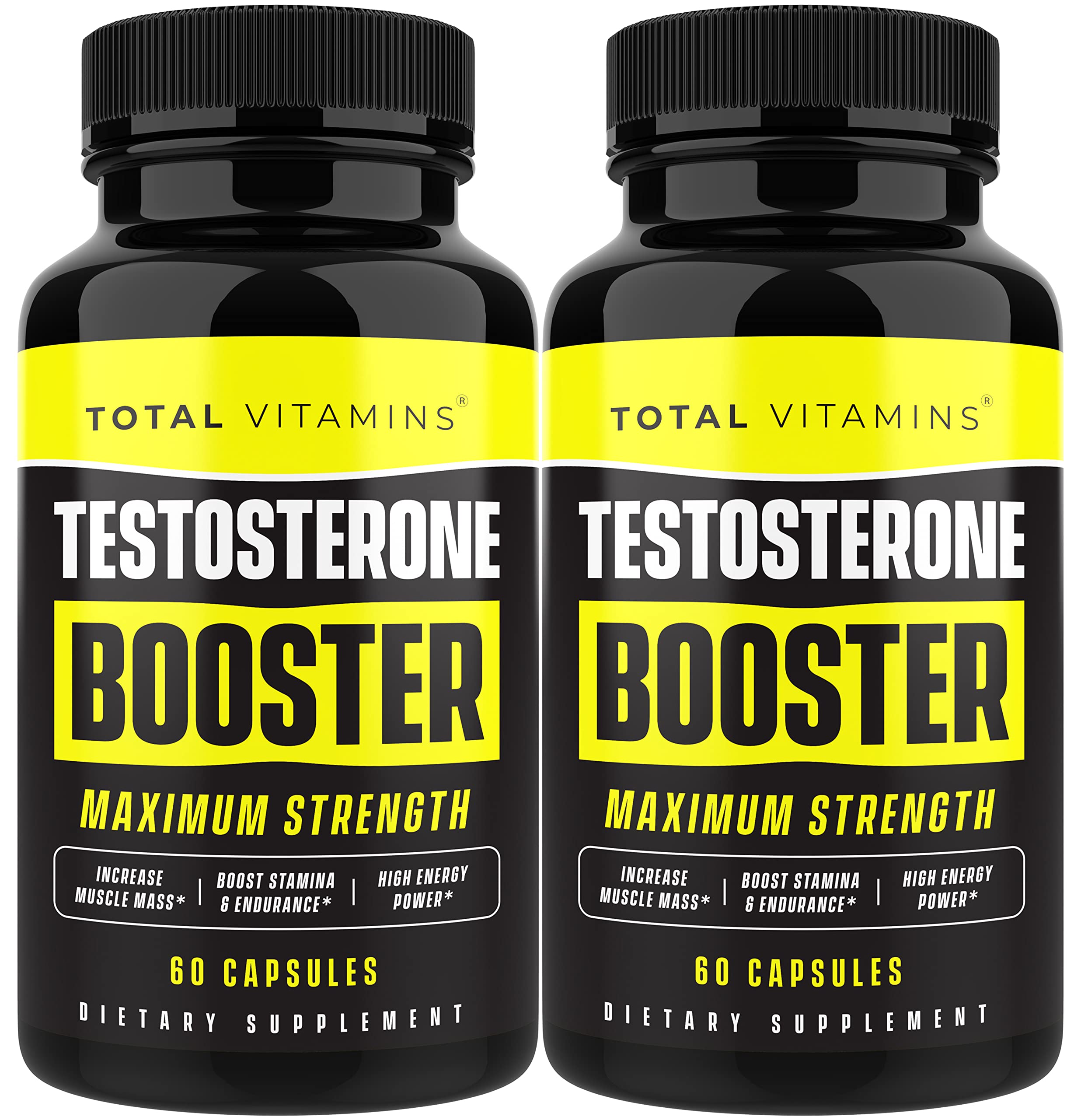 TOTAL VITAMINS Booster Testosterone : bouteille prête à l'emploi pour l'énergie lors de l'entraînement.