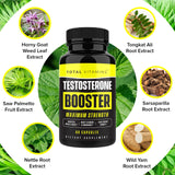 TOTAL VITAMINS Booster Testosterone : homme en entraînement illustrant l'utilisation pendant l'effort.