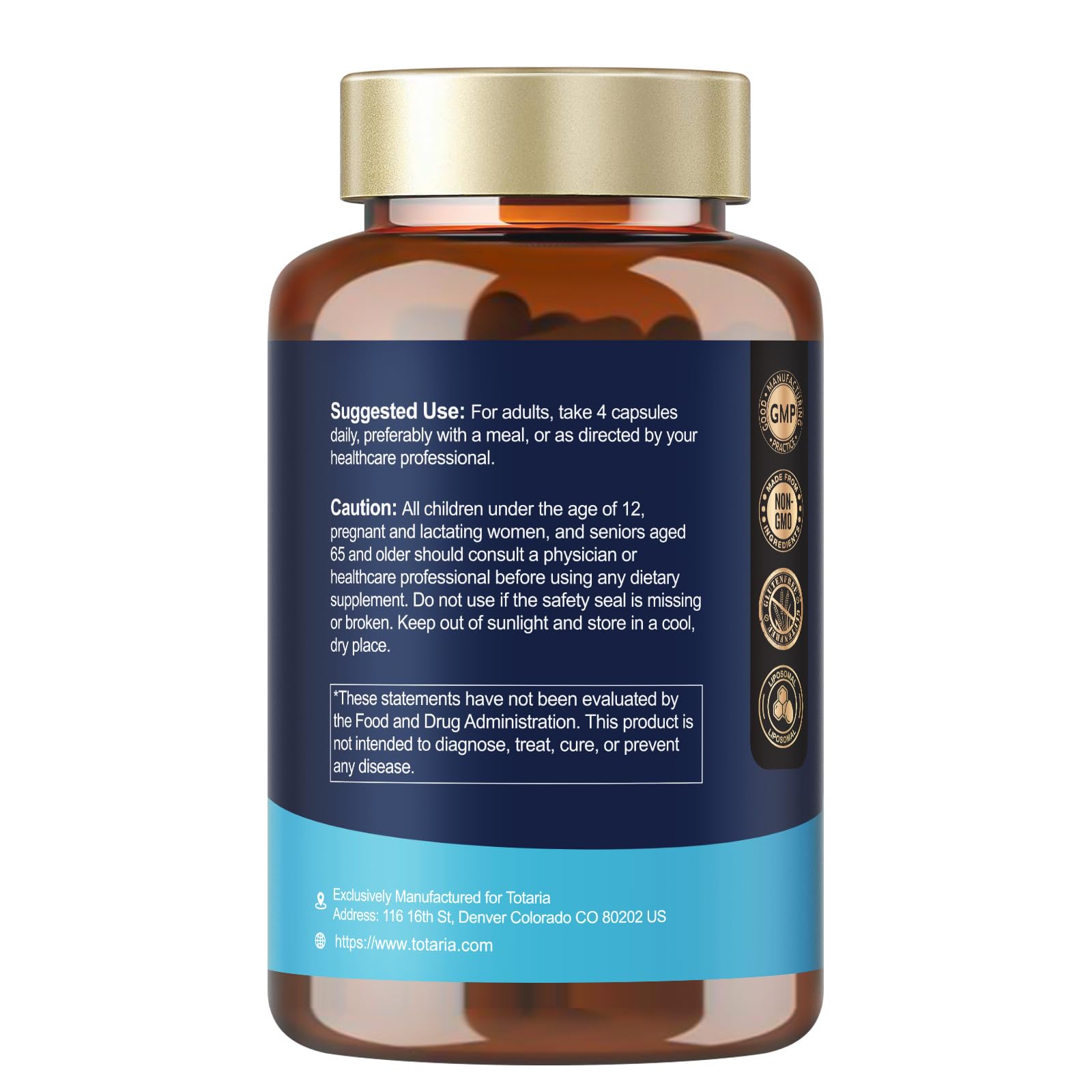 Totaria bouchon et dosage faciles à suivre.