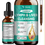 Totaria détox lymph-foie, bouteille élégante, peut soutenir drainage lymphatique et foie.
